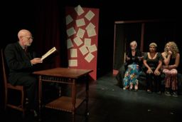 THE SEX WRITER - The Lawyer, photo by Mark Veltman, with Olivia Baseman, Tammi Cubilette and Sionne Elise